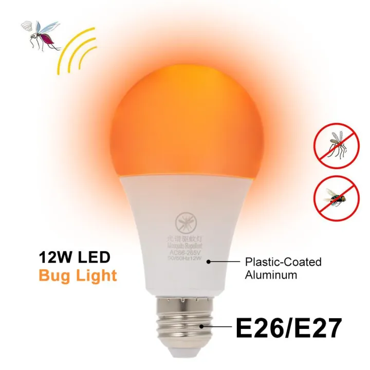 KOGEEK%20Yellow%20LEDs%20Bug%20Light%20Bulb%20No%20Blue%20Light%20Outdoor%20E26/27%2012W%20Mosquito%20Repellent%20Light%20Bulb%20No%20UV%20570-590nm%20Wavelength%20Night%20Light%20for%20Outdoor%20Indoor%20Life%20Ener-gy%20Saving%20Light%20-%20Image%202