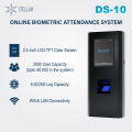 STELLAR Biometric Attendance Device (DS-10) with 2.4 inch LCD Display, Fingerprint & RFID, WIFI/Lan, Cloud Interface,  Real-Time Monitoring. 