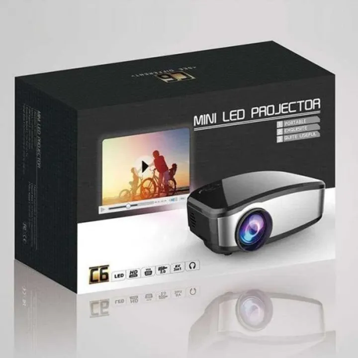 Cheerlux C6 Mini LED Projector built-in TV Card
