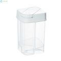 Measured Seasoning Jar with Double Lid Multipurpose Clear Spice Storage Box Sealed Condiment Bottle Reusable Spice Dispenser Spice Container Tools Kitchen Seasoning Bottle. 