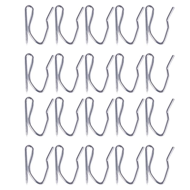 20Pcs Curtain Drapery Pin Hooks - Silvery