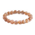 Jingyao Sun Stone Backbone Bracelet Moonstone Single Circle Three Circles Crystal Bracelet 6-10mm Women's Men's Sunstone.