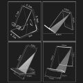 Mobile Phone Stand Acrylic Counter Display Stand Clear Phone Holder Lazy Stand Base For Samsung Huawei Xiaomi Iphone. 