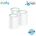 Cudy M1300 (3-Pack) AC1200 Dual Band Whole Home Wi-Fi Mesh System - 867Mbps on 5GHz and 300Mbps on 2.4GHz - 2 Gigabit Ethernet Ports - White. 