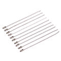 10Pcs 3.5" Long 0.09" Bead Dia Connector Clasp Ball Chain Keychain DIY ANLAN. 