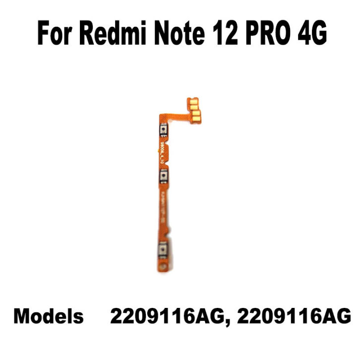 Redmi%20Note%2012%2012%20Pro%204G%205G%20power%20on%20/%20off%20Switch%20Button%20Side%20Volume%20Up%20Down%20Buttons%20Flex%20Cable%20Replacement%20Parts%20-%20Image%204