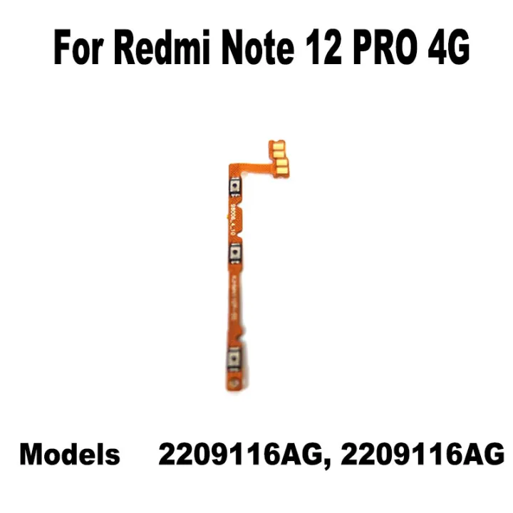 Redmi%20Note%2012%2012%20Pro%204G%205G%20power%20on%20/%20off%20Switch%20Button%20Side%20Volume%20Up%20Down%20Buttons%20Flex%20Cable%20Replacement%20Parts%20-%20Image%204