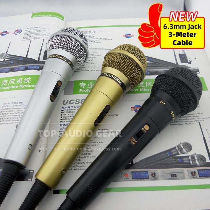5-Year%20Warranty%20High%20Quality%20Dynamic%20Microphone%20Mic%20Mike%20For%20KTV%20Karaoke%20Speaker%20PA%20wer%20%20System%20With%203-Meter%20Cable%20-%20Image%202