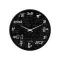 Silent Clock House BD Mathematics Wall Clock Black.