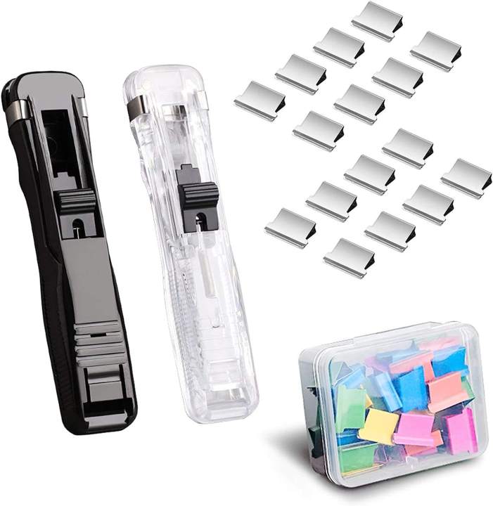 Portable%20Handheld%20Paper%20Clam%20Clip%20Dispenser%20with%2050Pcs%20Reusable%20Stainless%20Steel%20Metal%20Refill%20Clips%20Fast%20Paper%20Clipper%20for%20Office%20Document%20School%20Supplies%20-%20Image%204