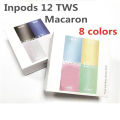 TWS Inpods12 Wireless Earbuds Bluetooth 5.0 Headphones inpods 12 Macaron Stereo Earphones Sports Touch Headset Ear Buds. 