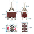 Motor Reverse Polarity control toggle Switch ON-OFF (2 Pin, 4 Pin ), ON-OFF-ON (3Pin, 6Pin) Switch DPDT DC Moto Reverse Switch. 
