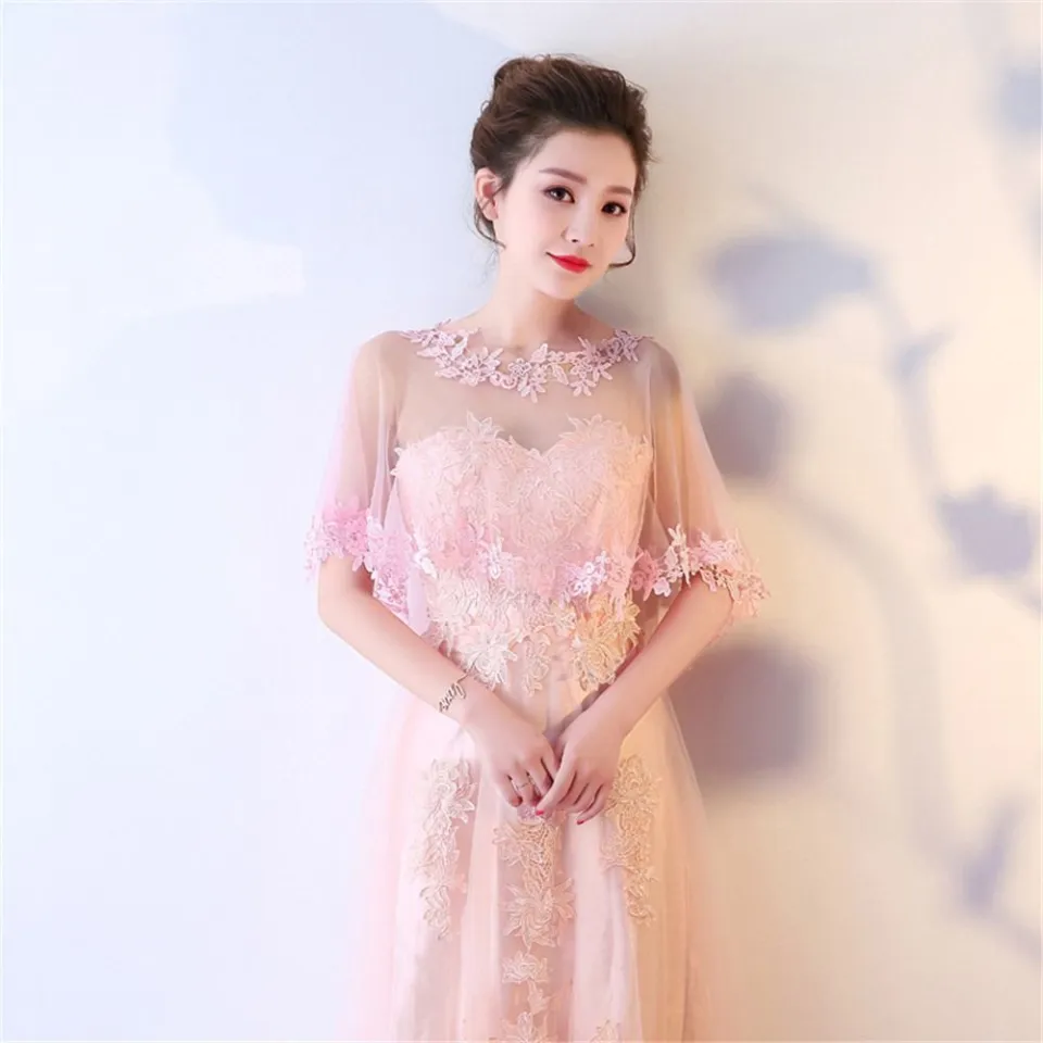 Women Party Bridal Casual Lace Shawl Wedding Cape Evening Dress