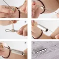 Wall Mount Curtain Wire Rod Set for Art Display - Stainless Steel Photo Hanging Wire Clothesline Wire Window Curtain Tension Wire Multi-Purpose Crafts (5 Meter). 