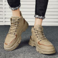 High-top men's shoes 2023 Autumn New Work Clothes Wind Outdoor Mountaineering Labor Protection Summer Construction Site Work Wear-Resistant Dr. Martens Boots.