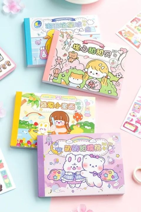 Kawaii%20Cute%20Sticky%20Journal%20Sticker%20Book%2020%20Sheet%20(sticker%20and%20journal%20book/%20note%20pad%20-%20Image%204