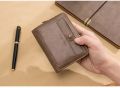 High Quality Male Purse New PU Leather Fashion Men Wallets Name Engraving Botton Card Holder Coin Holder Men Wallet Carteria.