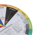 （NEW）13cm Diameter Tattoo Color Wheel Chart Prevent Discoloration Tattoo Pigment Mixing Guide. 