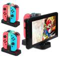 Switch Pro Controller Charger Nintendo Switch Console Joy-Con Charging Dock Station Stand with LED Indication and Free Type C Cable. 
