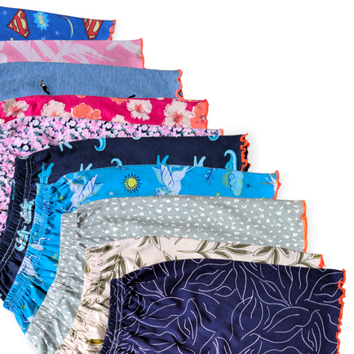 8%20PCS%20Cotton%20Printed%20Half%20Pants%20for%20Baby%20Girls-%20Multicolor%20Combo%20Pack%20-%20Image%202