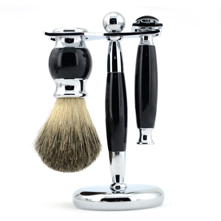 6pcs/kit%20Men%20Shaving%20Brush%20Holder%20Safety%20Razor%20Soap%20Bowl%20Set%20Metal%20Spray%20Paint%20Blue/Wooden/Ivory%20Barber%20Classic%20Grooming%20Gift%20-%20Image%202
