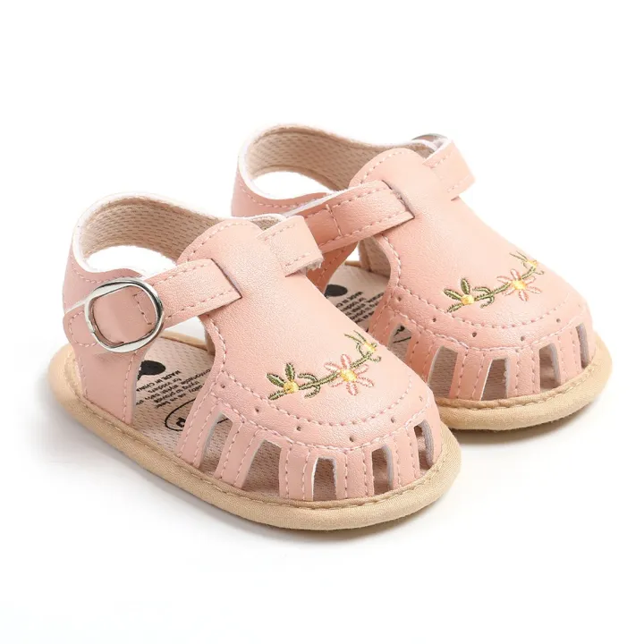 Comfortable%20Lightweight%20Girl%20Sandals%20Floral%20Non-slip%20Wrap%20Toe%20Sandals%20PU%20Soft%20Sole%20Shoes%20Summer%20-%20Image%203