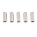 Threaded Sleeve Rod, High Strength M6x1.0 Round Coupling Nut Stainless Steel 20 Pcs for Mechanical Maintenance. 