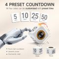 Promodoro Rotating Productivity Timer 5, 25, 10, 50 Minutes Preset, Desk Cube w/Gravity Sensor for ADHD, Mute Functions, Ideal for Work, Study, Kitchen, Back to School (White). 