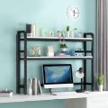 Table Organizer H28*L30 Inches Iron Lateral Filing Display Shelves Book Shelf Shelf Standing Table Top Space Saving Premium Solution.