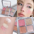 Four Color Glitter Highlighter Powder Palette Diamond High Gloss Shiny High Light Bronzers Face Body Brightening Makeup Cosmetic. 
