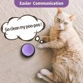 Recordable Pet Starter Talking Speaking Voice Buttons Dog Intelligence Training Bell Communication Toys 20S Command Recording.