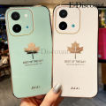 New Phone Case For Vivo Y28 Cover Screen Dustproof and Anti Drop Maple Leaf Shape For Vivo Y28 4G Case. 