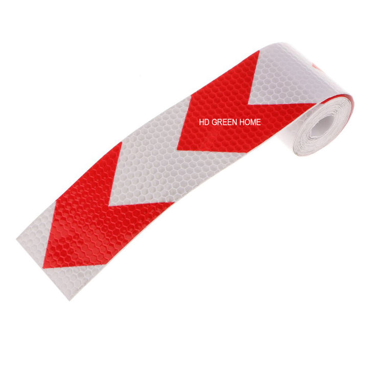 1M x Red Arrow Reflective Sticker Motorcycle Car Bumper Door Safety Reflective Tape