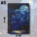 A5 Notebook Anime Sky Vibe Digital Art Writing Pad K10 K13.