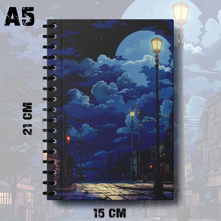 A5 Notebook Anime Sky Vibe Digital Art Writing Pad K10 K13