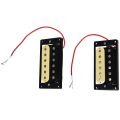 Practical Product 2pcs Zebra Faced Humbucker Double Coil Pickups Electric Guitar & 1pcs Guitar Wiring Harness Prewired 2 Volumes 2 Tones 4-500K Pots For LP Guitar. 