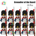 【selevn roind】Napoleonic Wars Soldiers Building Blocks WW2 Mini Action Figures French British Fusilier Rifles Weapons Toys For Kids.
