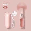 Portable Fan Mini Handheld Fan Cooling USB 4800mAh Recharge Hand Held Small Pocket Fan with Power Bank Flashlight Feature. 
