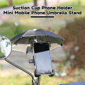 Phone Umbrella Holder Adjustable Suction Cup Phone Stand Holder with Sun Shade Cover Universal Outdoor Mobile Phone Accessories for Portable Mobile Phone Umbrella. 