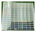 SERIAL TEXT WITH SERIAL NUMBER HOLOGRAM STICKER 1 PAPER SILVER. 