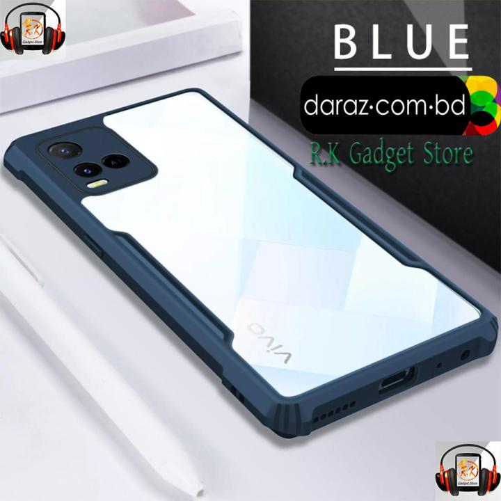 For Vivo Y21 / Vivo Y33S Shockproof Bumper Transparent Phone Case For vivo y21 Back Cover