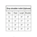 White Drop Shoulder T-Shirt For Men & Women.