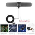 25dB HDTV Signal Indoor TV Booster Active Signal Receiver Amplifier Antenna Digital DVB-T2 4K 1080P TV Antenna High Gain DTV Box.