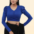 Crop top full sleeve fashionable blouse for women's..