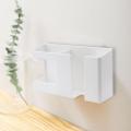 Multi-functional Wall Mobile Phone charging Holder stand with extra Storage Box,Remote Control Holder,Mobile Phone Plug,Home Charging Shelf. 