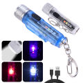 Mini Flashlight LED Multi-function Waterproof Keychain Flashlight Portable Waterproof Camping Torch Light 1Pcs. 