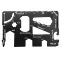 15 in1 Credit Card Tool Stainless Steel Pocket Sized Card Outdoor Multitool Card. 