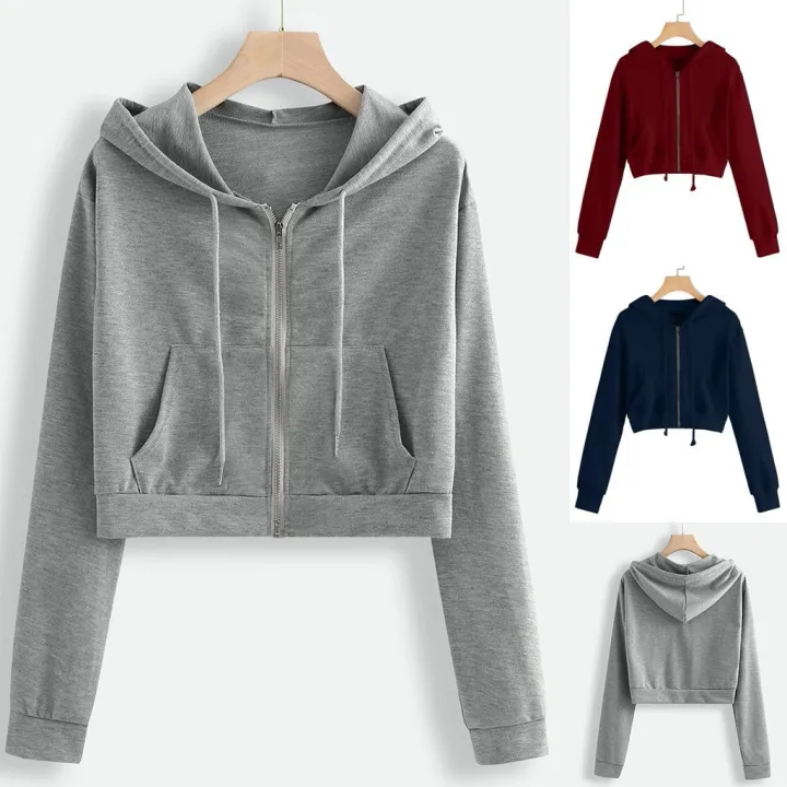 Solid%20Zipper%20Women's%20Crop%20Tops%20Sweatshirt%20Casual%20Pocket%20Long%20Sleeve%20Pullover%20Hooded%20Drawstinhg%20Hoodies%20For%20Girls%20Fashion%20%D0%A1%D0%B2%D0%B8%D1%82%D1%88%D0%BE%D1%82%20-%20Image%208
