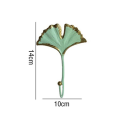 Wrought Iron Leaf Wall Hook Metal Coat Hook Hanger Multipurpose for Kitchen Bathroom Door Towel Hooks Wall Hooks Durable Easy Install Easy to Use.