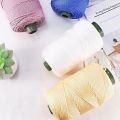 240 Meters Polyester Rope Crochet Bag Cord Macrame Rope Crochet Thread Gift for Knitter Yarn for DIY Hat Handbag Sweater Hat. 